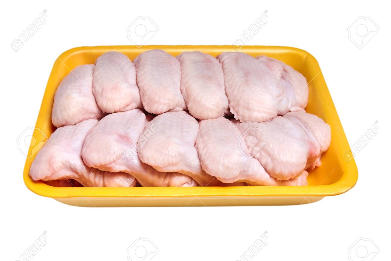 Download Raw And Uncooked Chicken Wings In A Yellow Plastic Container Stock Photo Picture And Royalty Free Image Image 104968982 Yellowimages Mockups