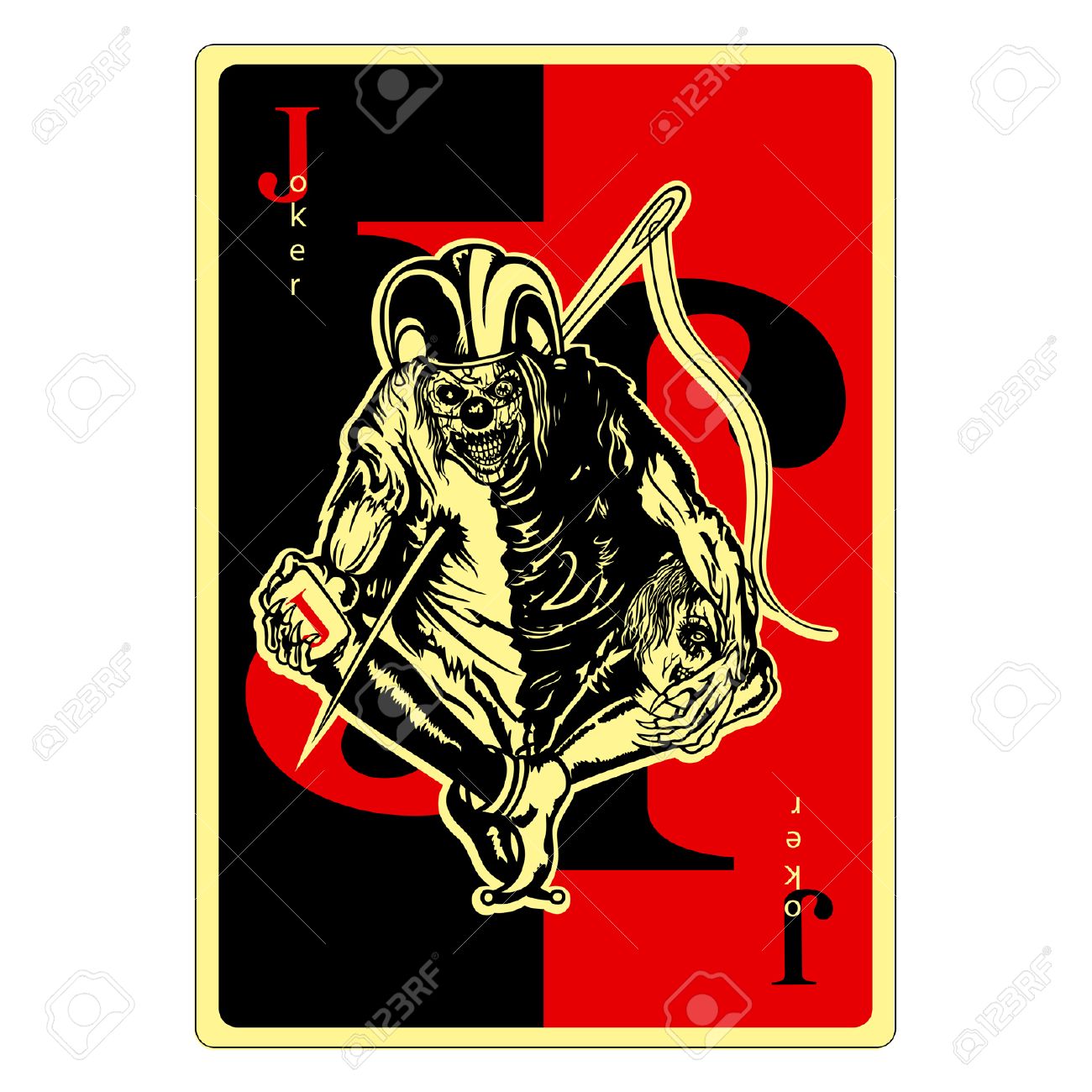Playing Card With Joker Pierced By The Needle Royalty Free Cliparts Vectors And Stock Illustration Image Playing Card With Joker Pierced By The Needle Royalty Free Cliparts Vectors And Stock Illustration Image