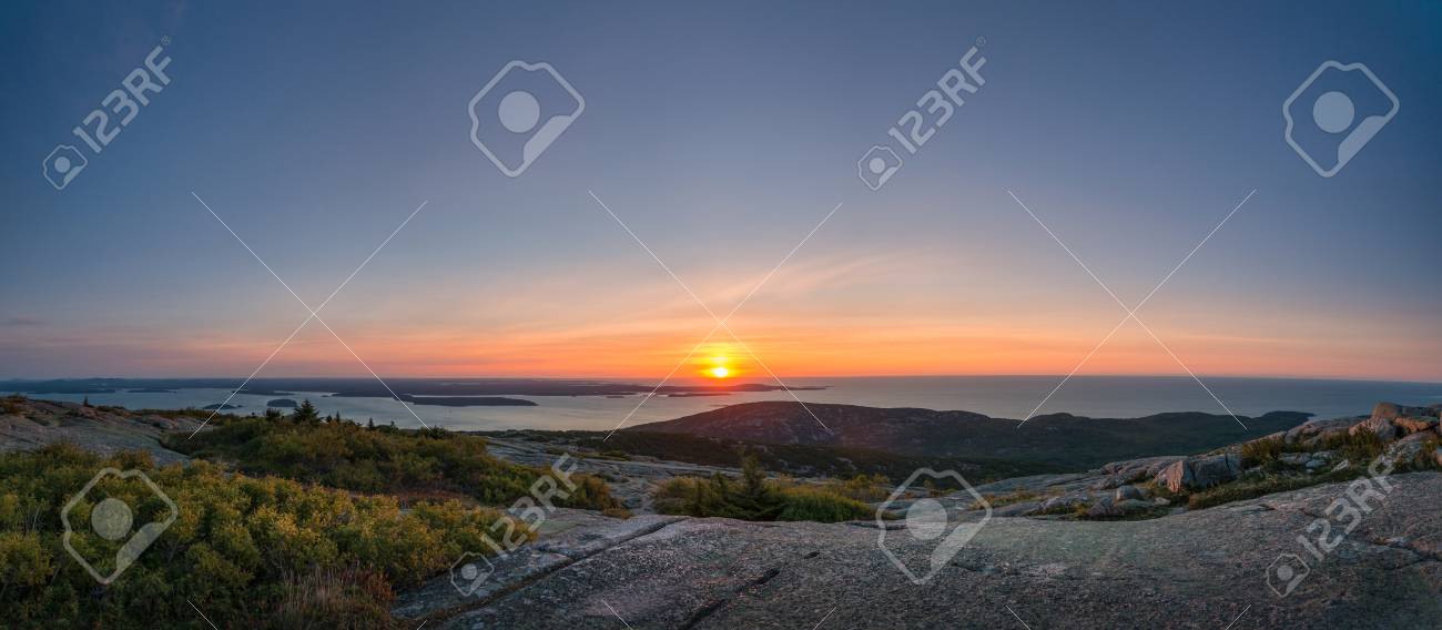 sunrise panorama from cadillac