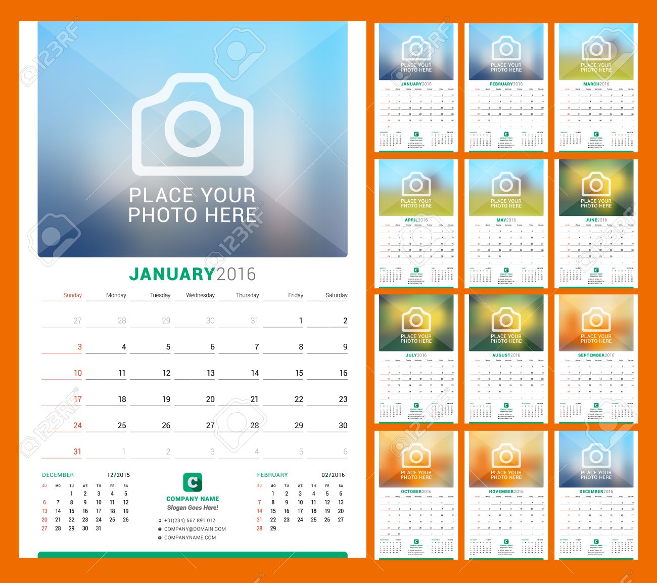 3 year monthly calendar