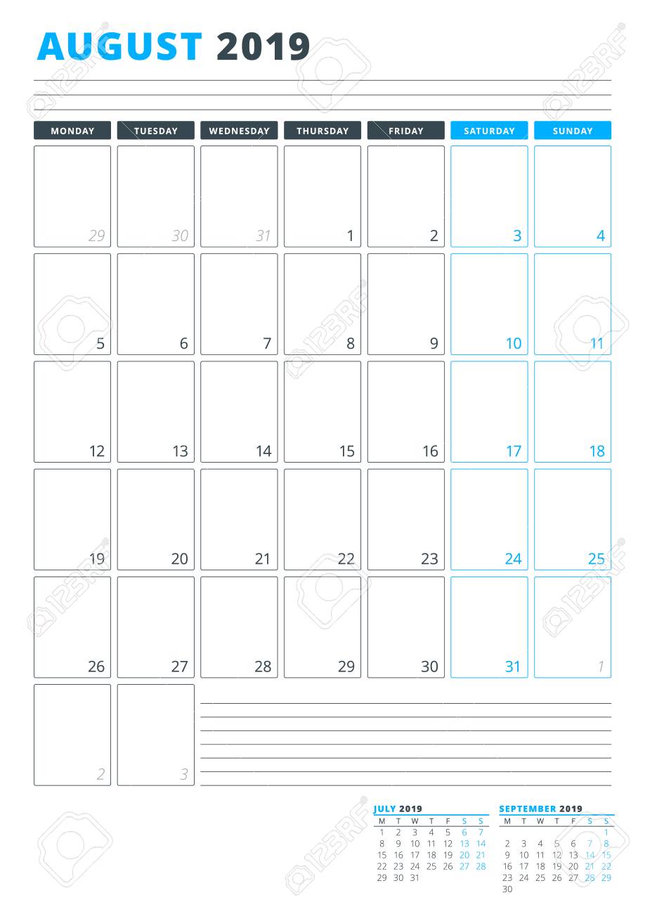 calendar template for august 2019 business planner template calendar template august 2019