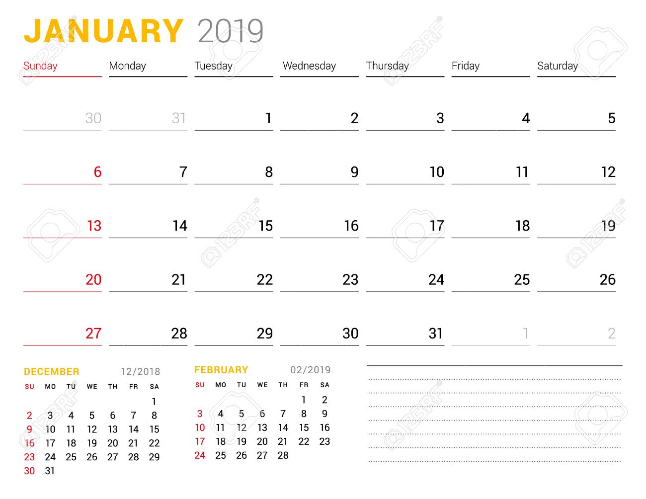 calendar template for january 2019 business planner stationery 2 page calendar template 2019