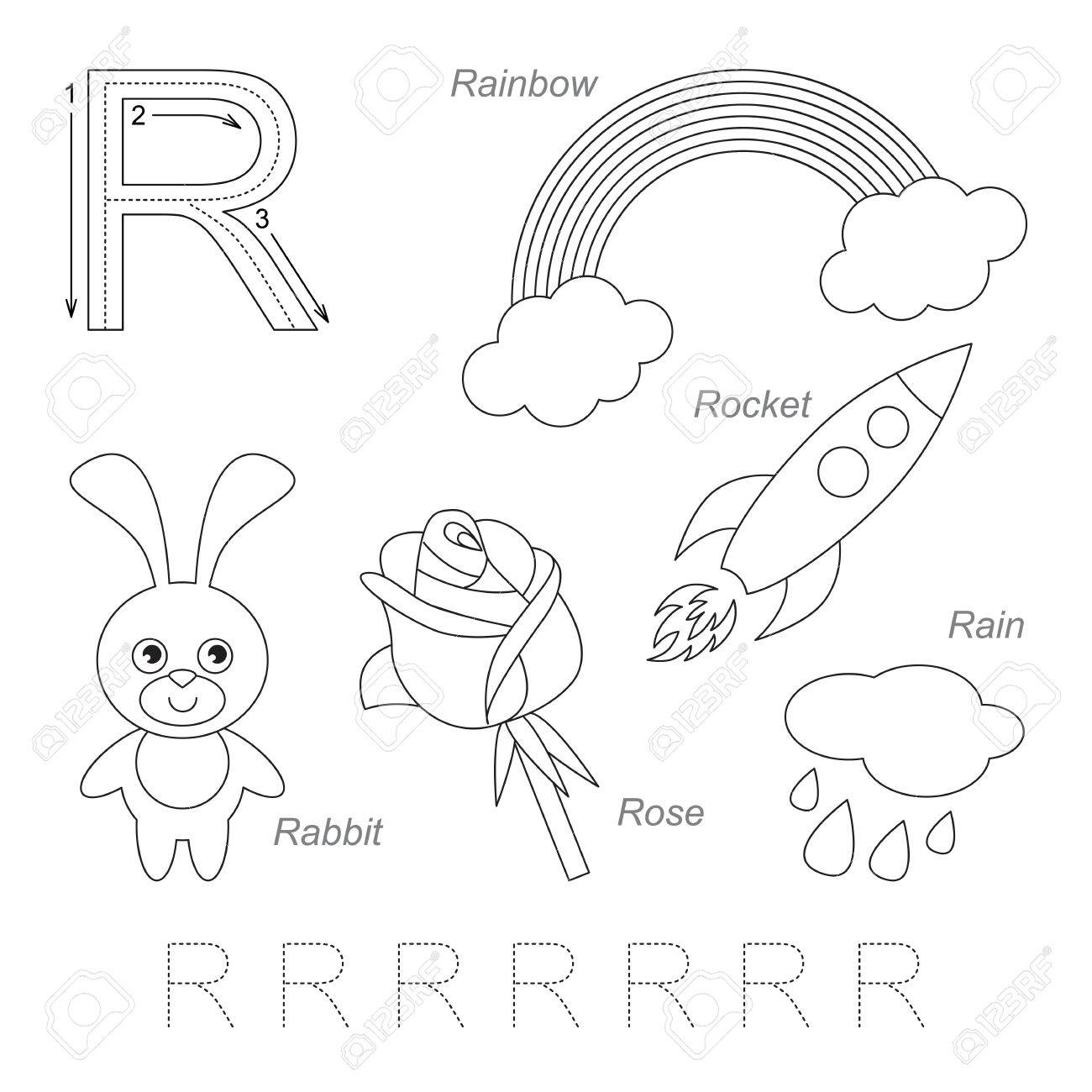 Tracing Worksheet For Children Full English Alphabet From A Royalty Free Cliparts Vectors And Stock Illustration Image