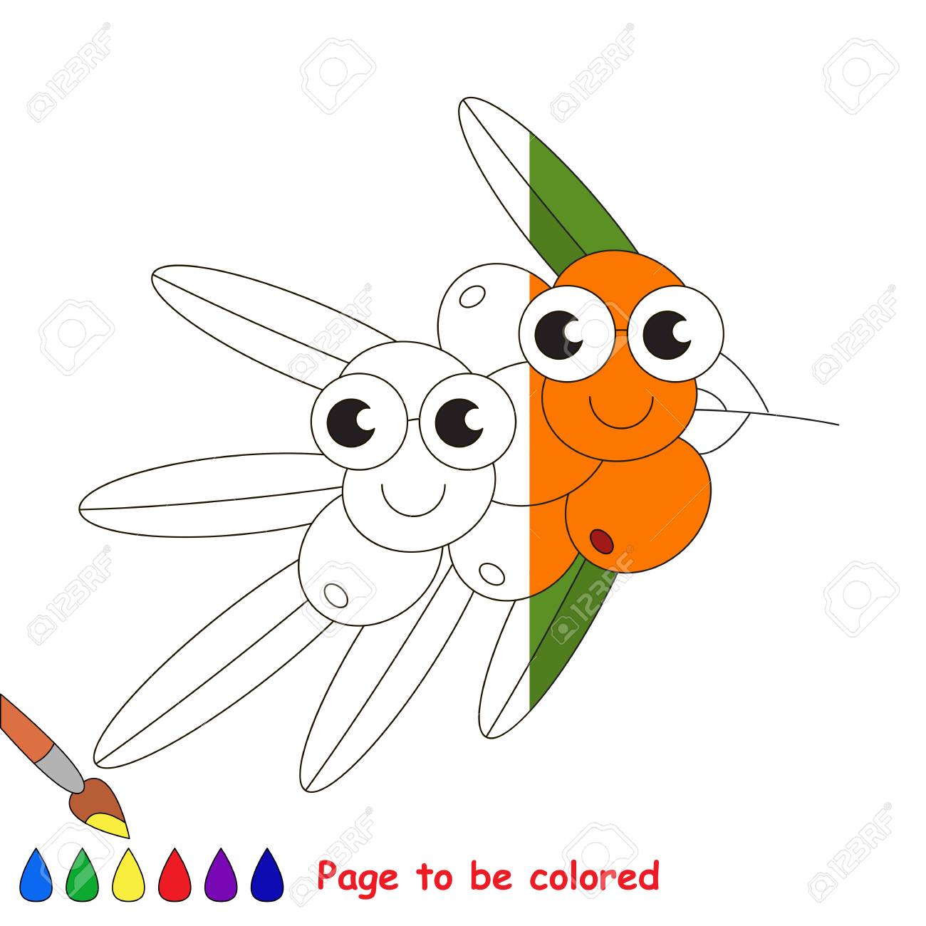 Spincervino Da Colorare Il Libro Da Colorare Per Educare I Bambini In Età Prescolare Con Giochi Educativi Per Bambini Facili E Istruzione Primaria Di