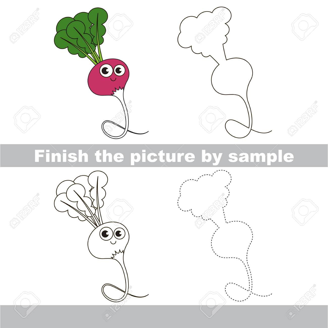 Drawing Worksheet For Preschool Kids With Easy Gaming Level Of