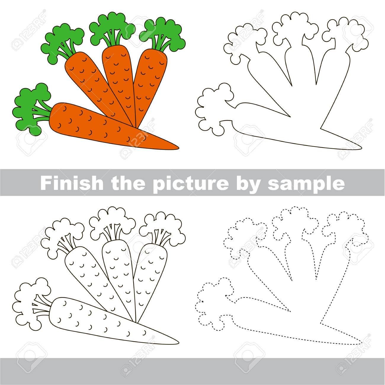 Drawing Worksheet For Preschool Kids With Easy Gaming Level Of