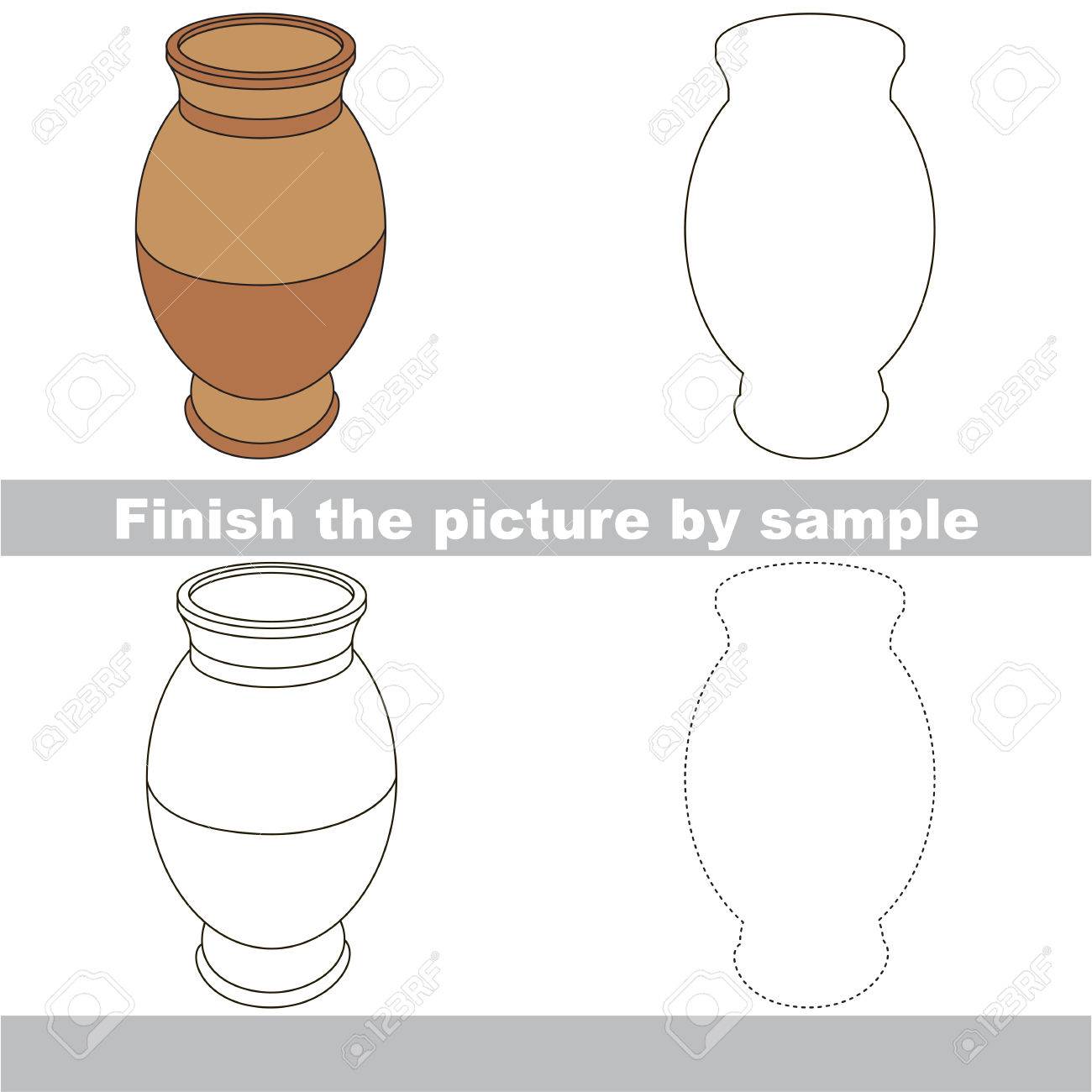 Drawing worksheet for preschool kids with easy gaming level of..