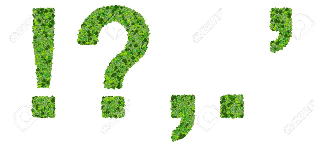 Alphabet Marks Letters ! ? , . \ 