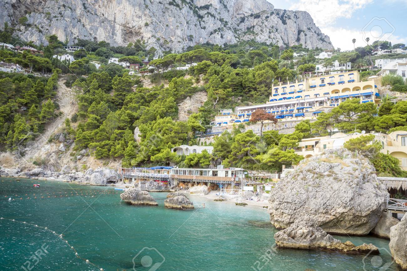 Marina Piccola Beach Resort On Capri Island In Italy