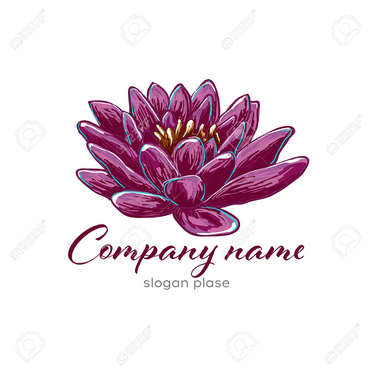 lotus logo lotus flower logo beauty logo fashion logo vector