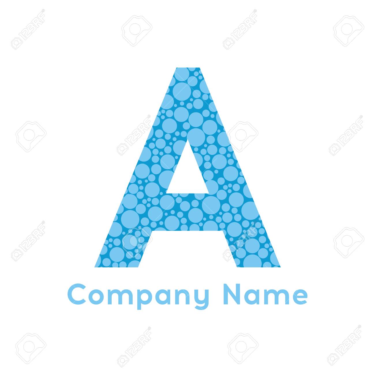 A 文字ロゴ泡 抽象文字ロゴ デザイン ベクトル図 のイラスト素材 ベクタ Image