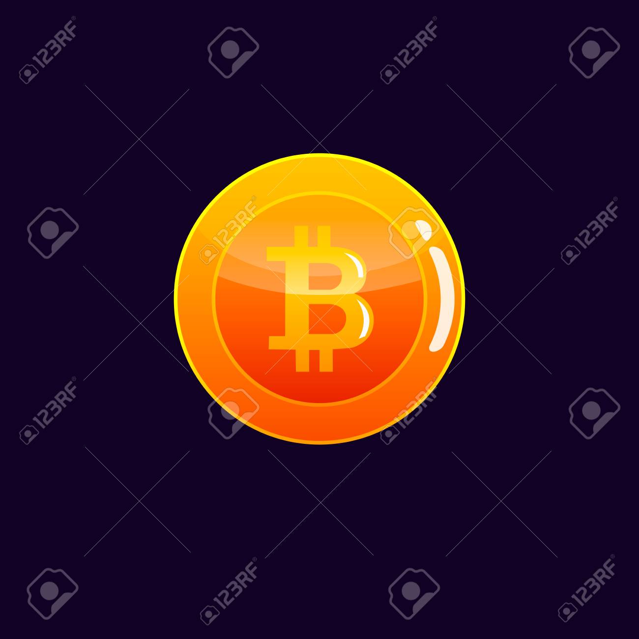 仮想通貨のアイコン 暗号通貨コインをビットコインします のイラスト素材 ベクタ Image