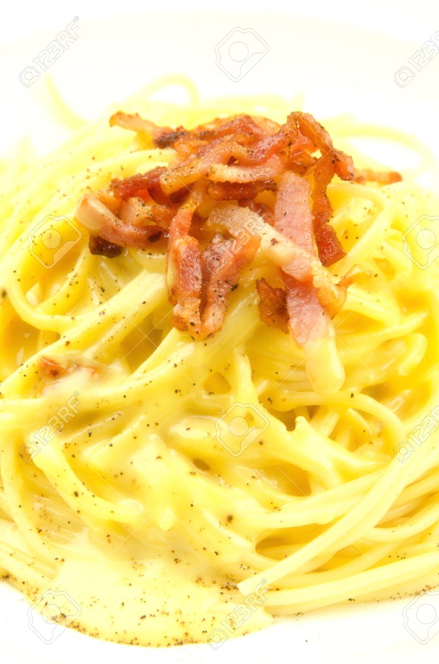 Spaghetti Alla Carbonara Recette Traditionnelle Avec Des Pates
