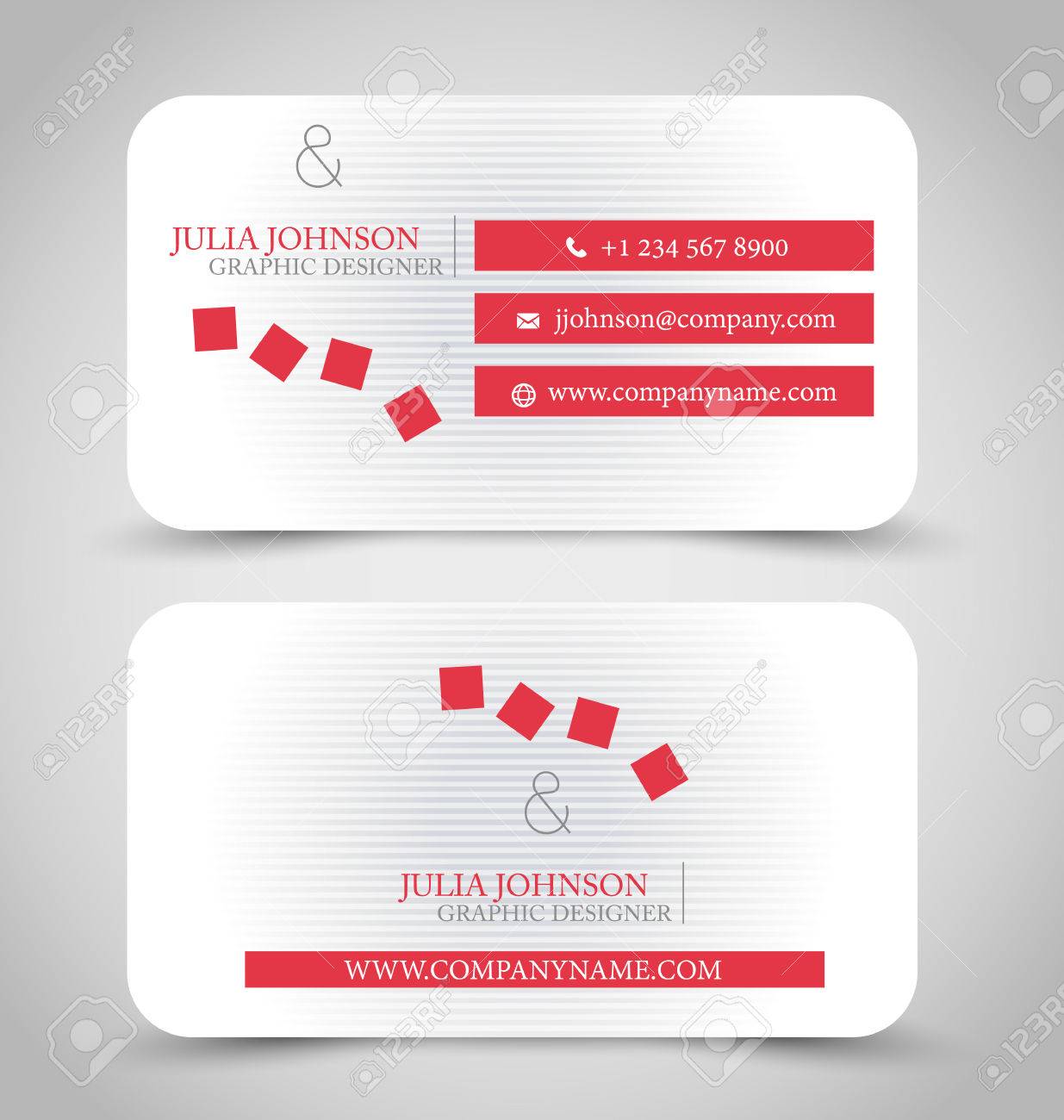 Carte De Visite Regle Modele Pour L Identite De L Entreprise Style