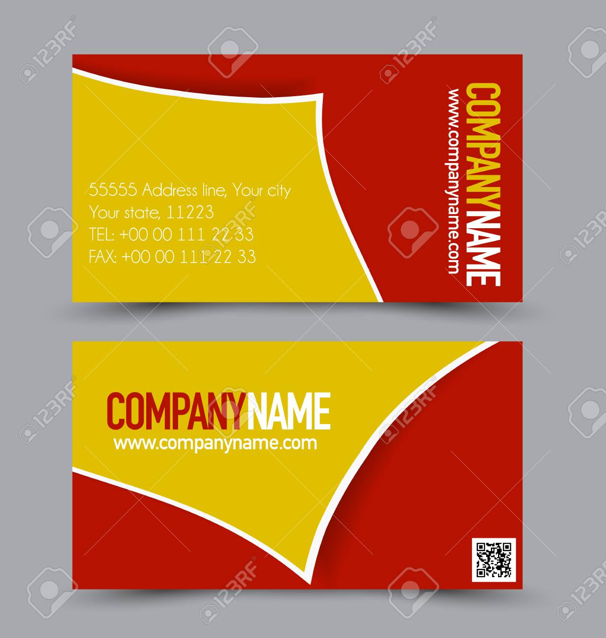 diseño de tarjeta de presentación de plantilla para el estilo