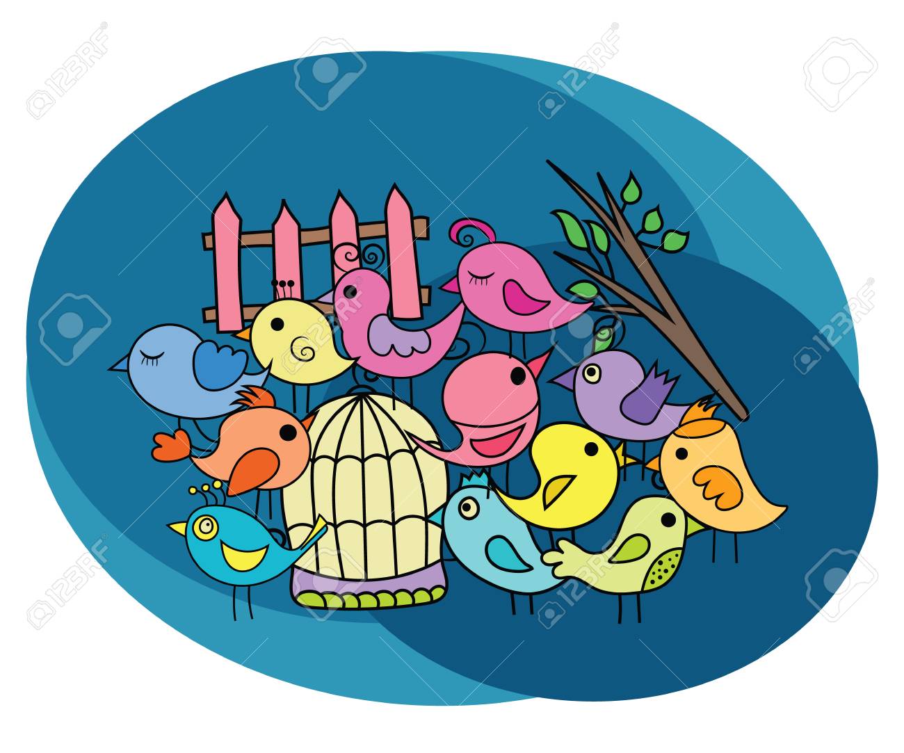 Svg Drôle Oiseau Dessin Animé Image Et Icône Svg