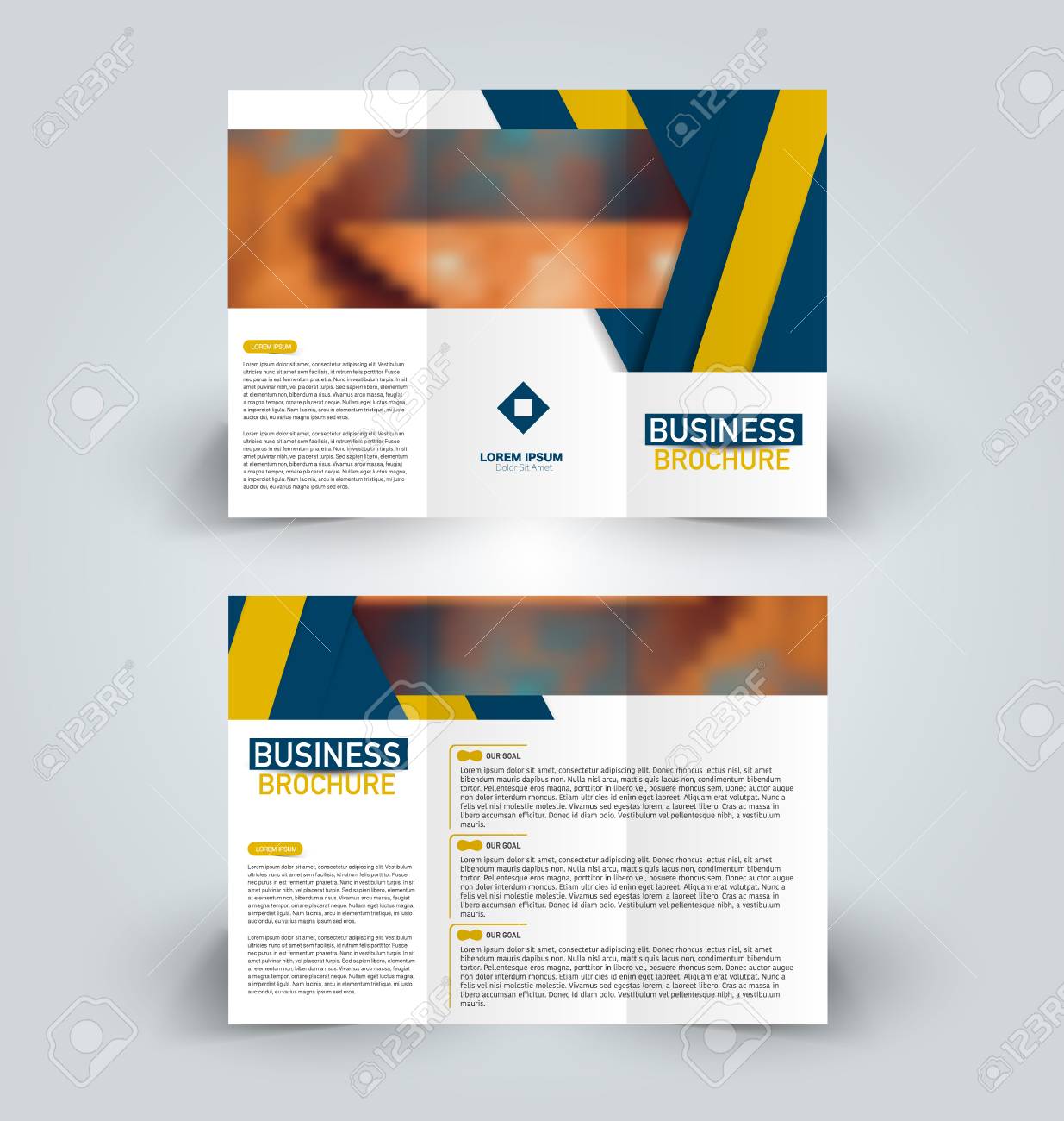 brochure template business trifold flyer creative design trend