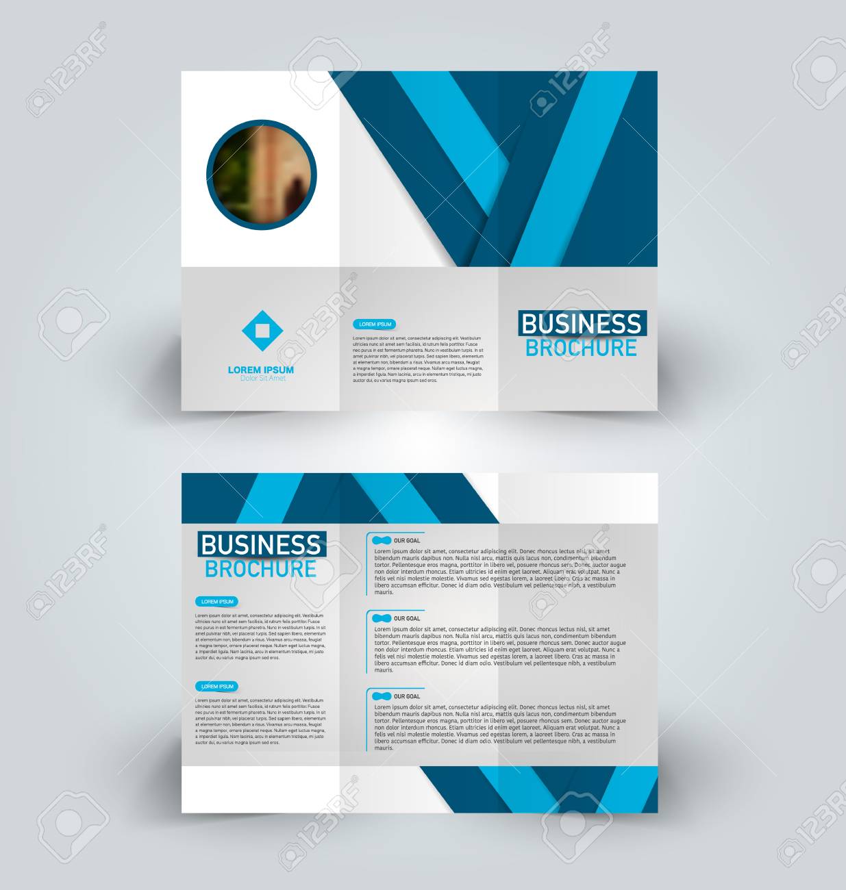 brochure template business trifold flyer creative design trend