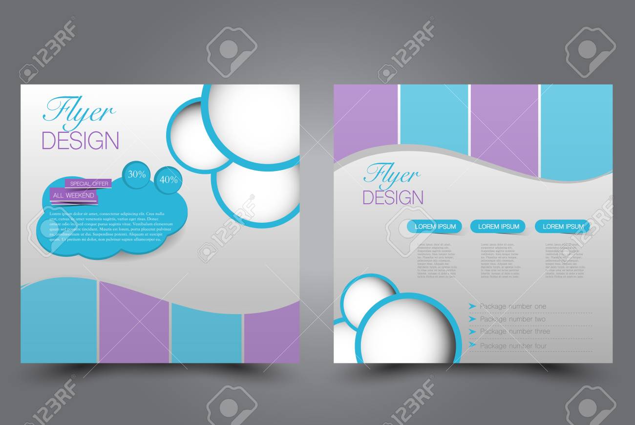 square flyer template brochure design annual report poster education leaflet design