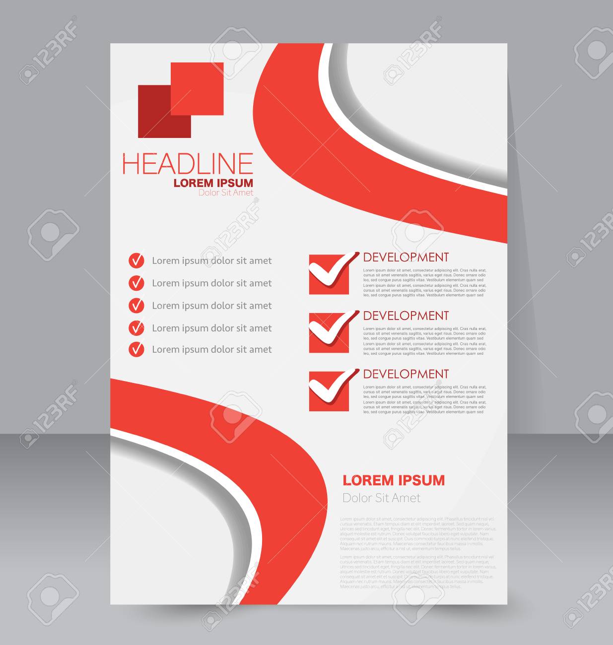 brochure template business flyer annual report cover editable