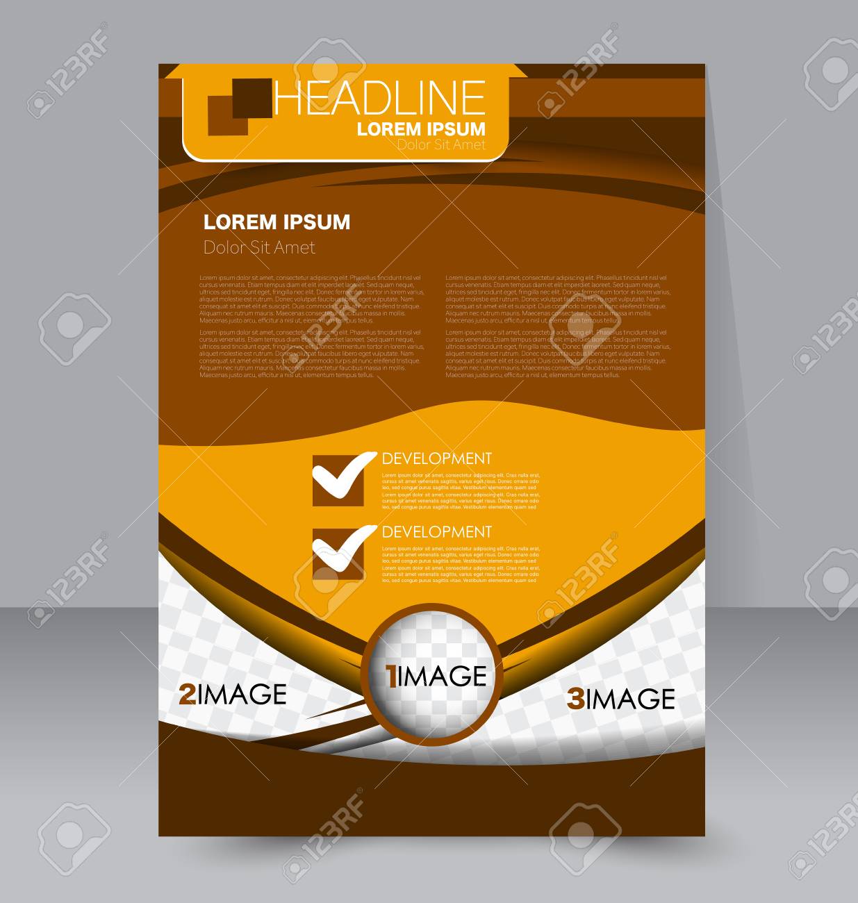 business brochure template flyer design annual report cover