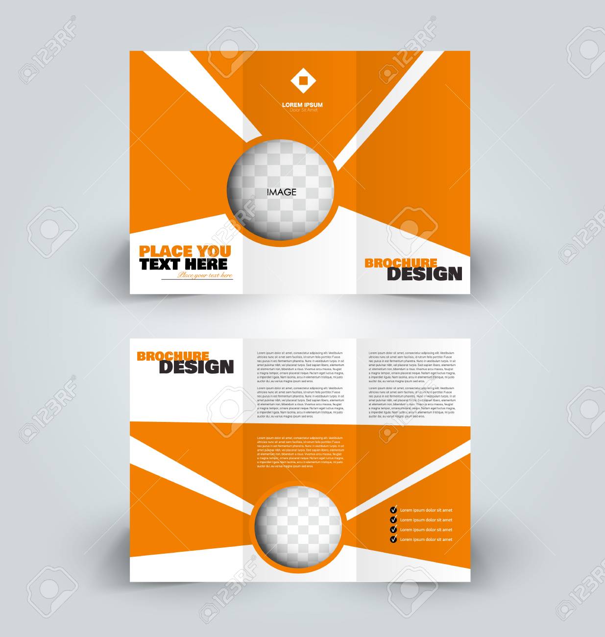 brochure template business trifold flyer creative design trend