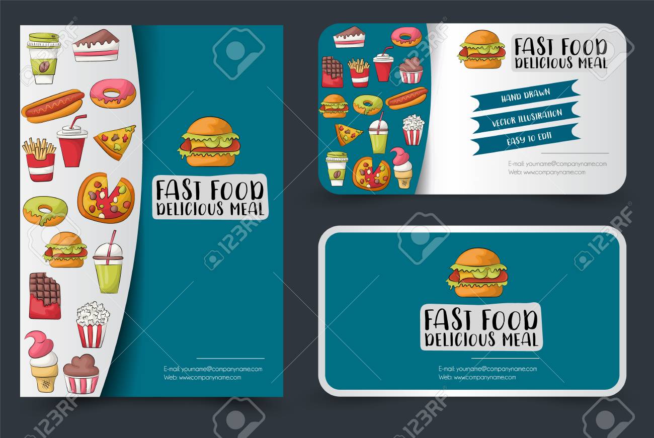 fast food flyer and