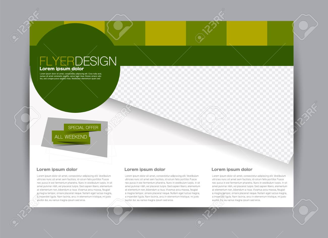 flyer brochure billboard template design landscape orientation landscape flyer templates