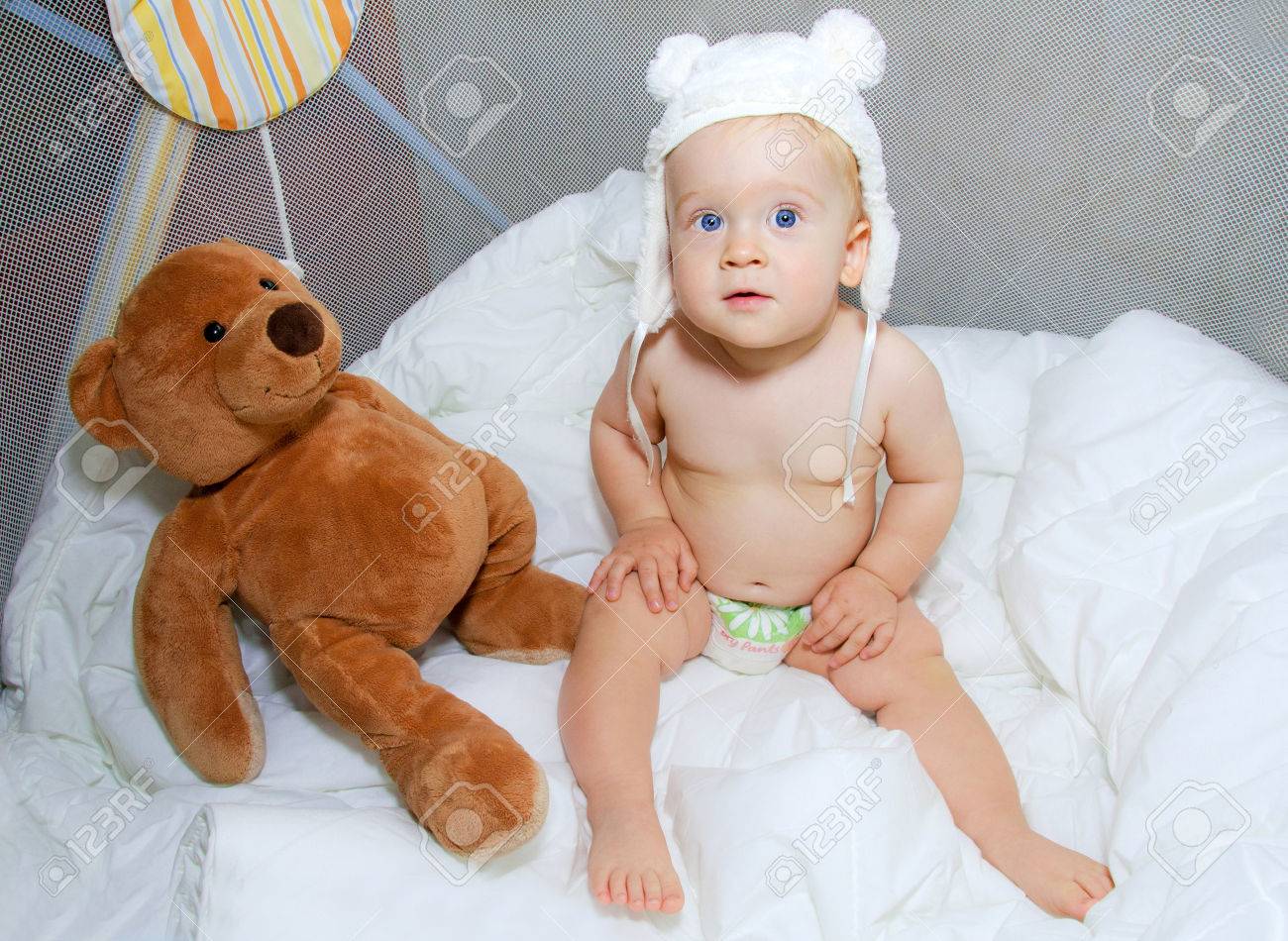 teddy bear with blue eyes