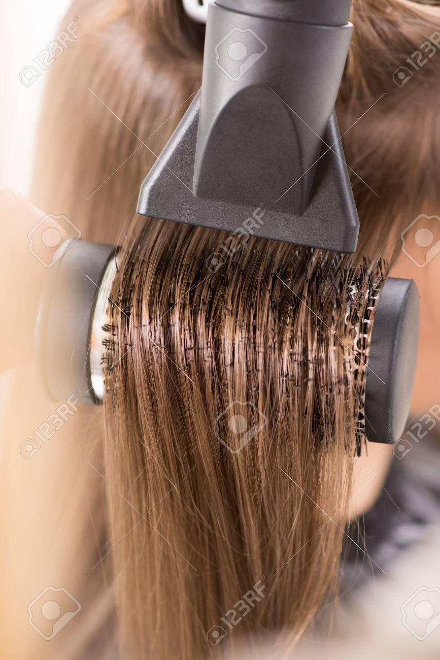 secadora con cepillo redondo