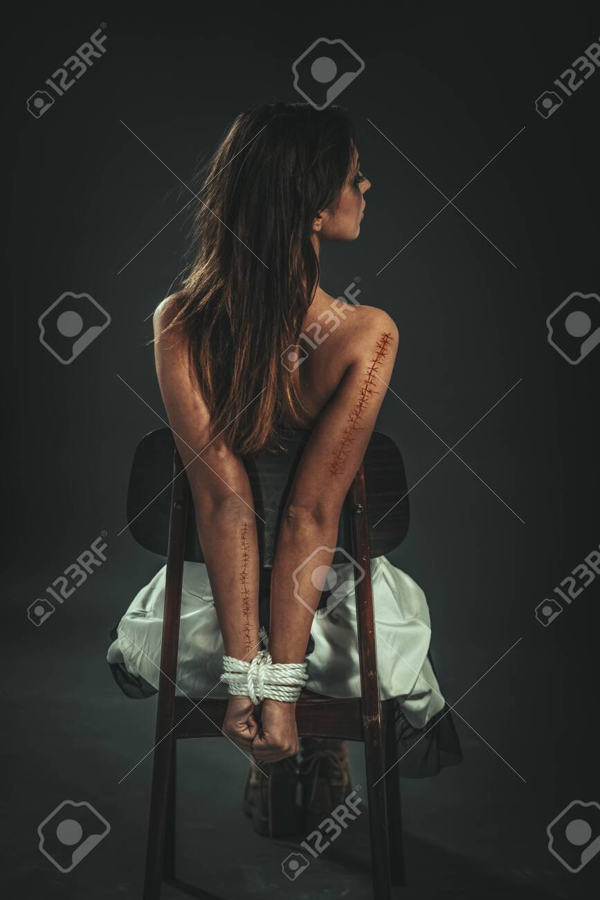 Milan MarkovicDesperate Kidnaped Woman Tied With Rope