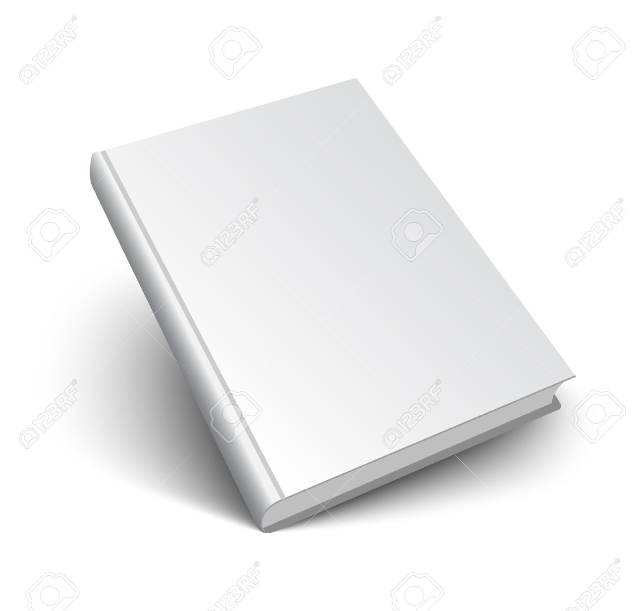 Blank book mockup with shadow isolated on white. 3d vector illustration. - 37449290 Blank book mockup with shadow isolated on white. 3d vector illustration. - 37449290
