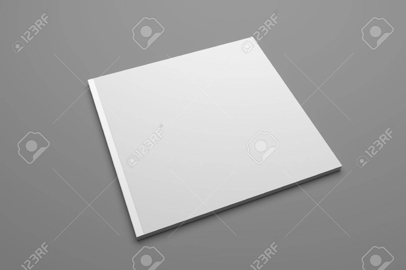 Blank square publication or brochure isolated on gray. 3D illustration mockup. - 67957772 Blank square publication or brochure isolated on gray. 3D illustration mockup. - 67957772