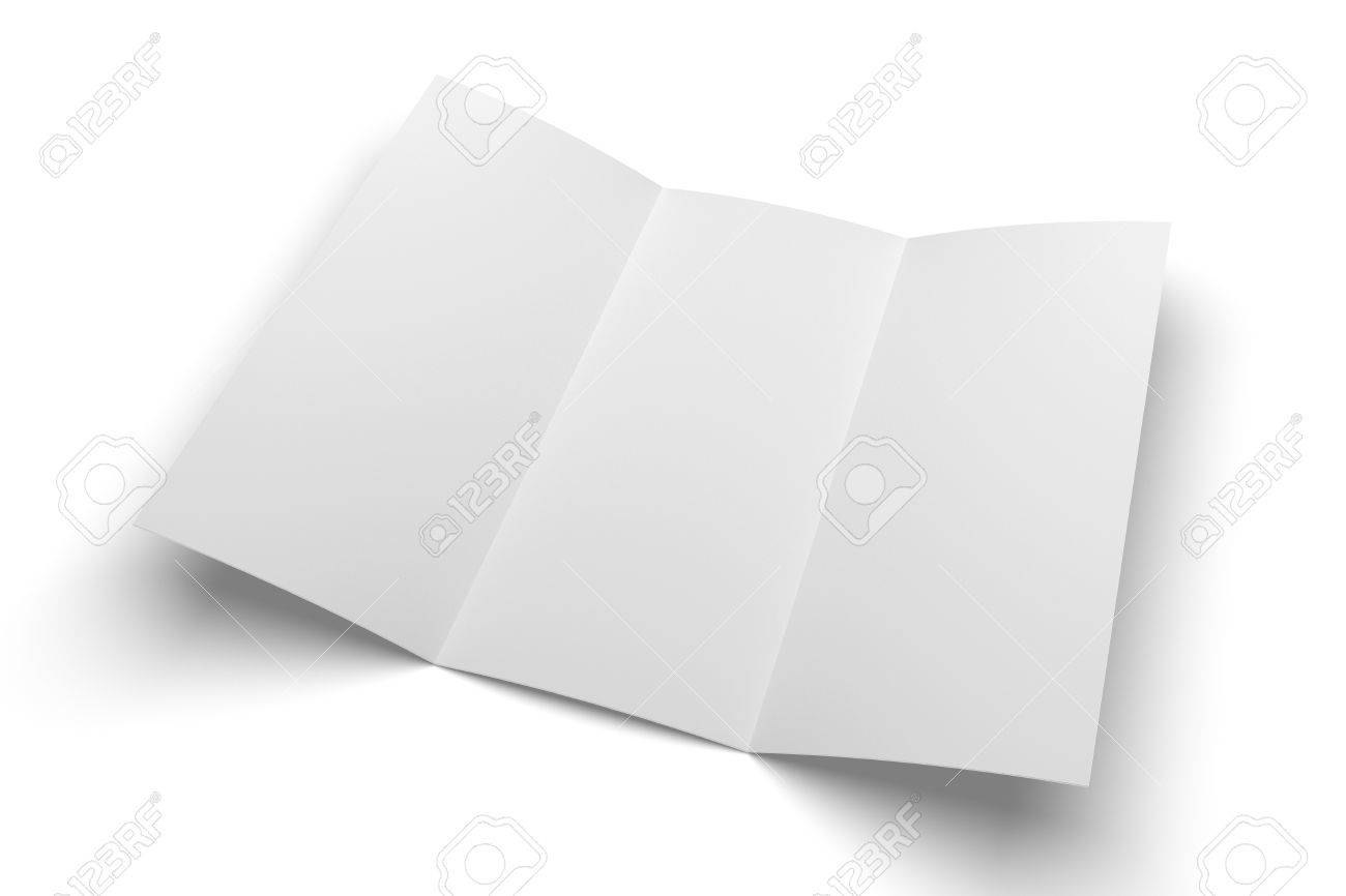 tri fold brochure 3d