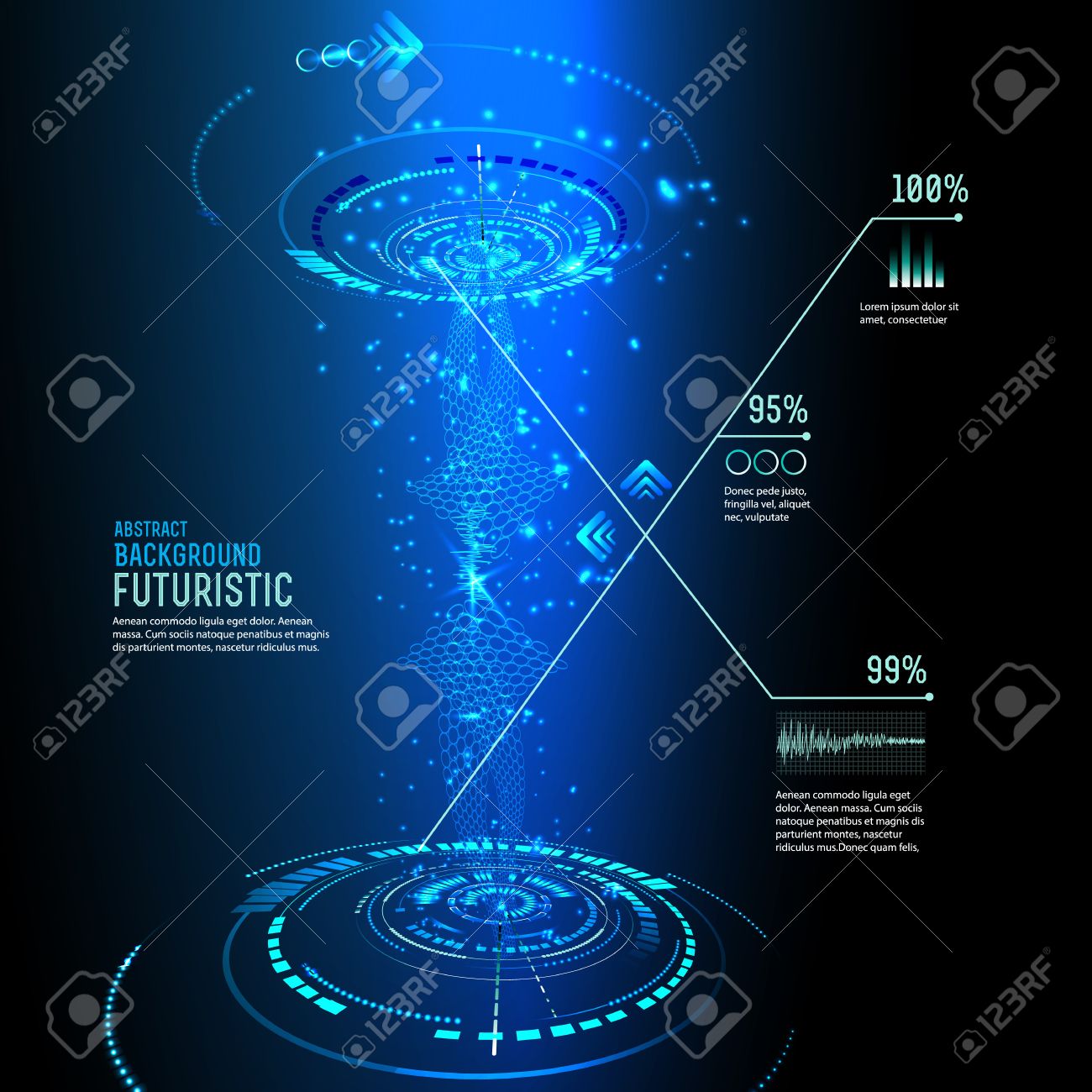 未来的なインターフェース 技術ベクトル サイエンス フィクションの背景のイラストのイラスト素材 ベクタ Image 42139755