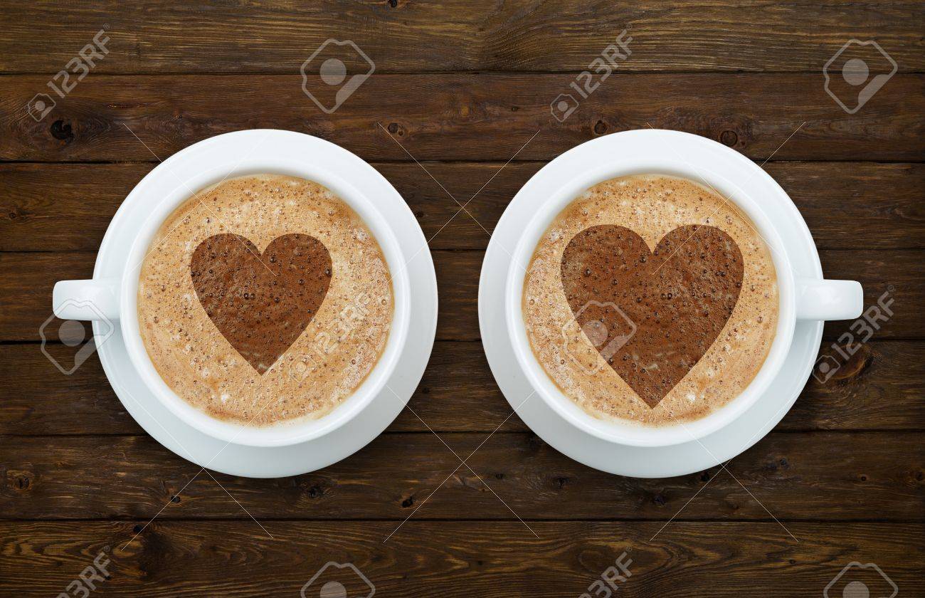 Amor, Corazón, En, Taza De Café, Vector, Diseño 1870637 Vector En Vecteezy, image size:1300x840