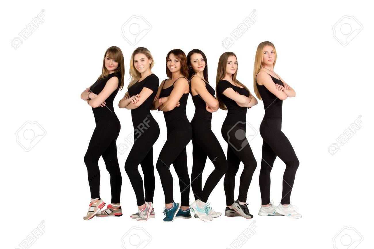 namještaj višak podne Grupo De Jóvenes Delgada Deportiva, Las Mujeres Rubias Y Morenas, Chicas, Amigos, Que Estaban Todavía En Una Línea, Fila, Equipo De Deporte, Ropa De Deporte En Negro, Ropa Deportiva, El Concepto De namještaj višak podne Grupo De Jóvenes Delgada Deportiva, Las Mujeres Rubias Y Morenas, Chicas, Amigos, Que Estaban Todavía En Una Línea, Fila, Equipo De Deporte, Ropa De Deporte En Negro, Ropa Deportiva, El Concepto De