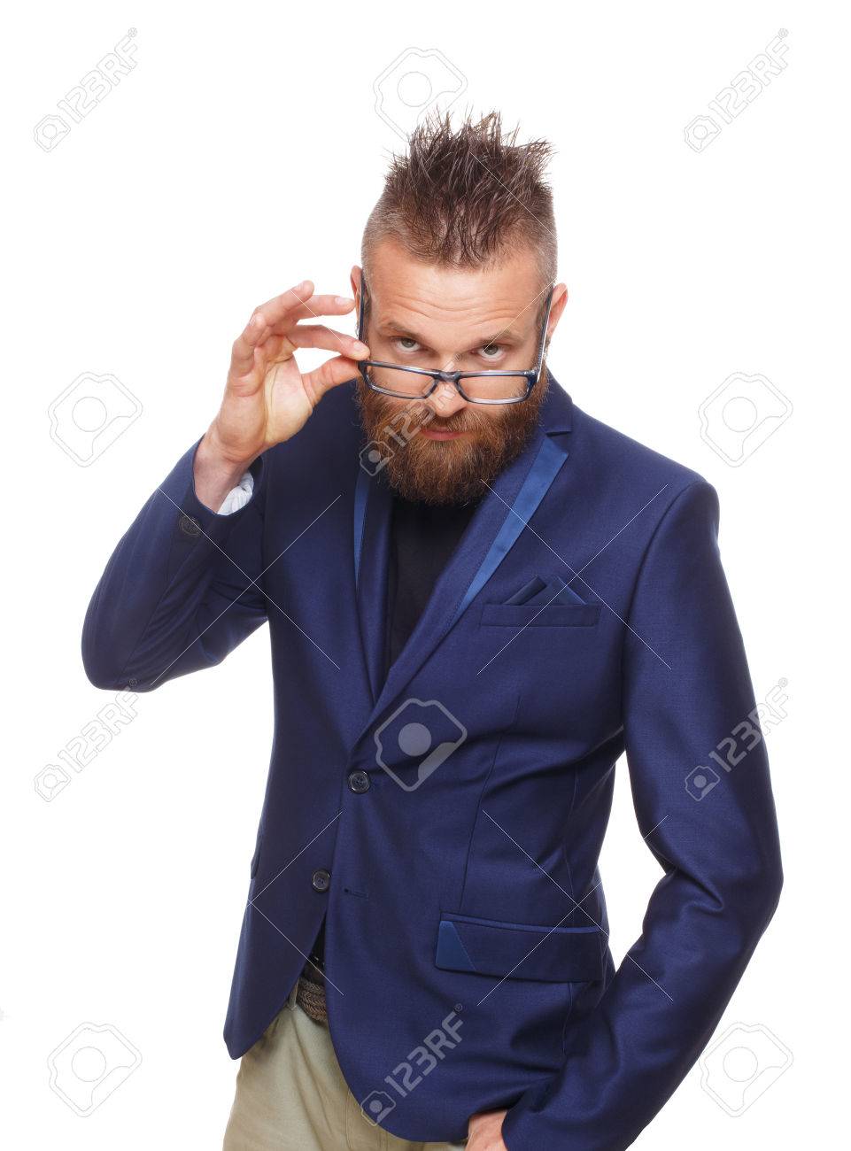 stylish guy glasses