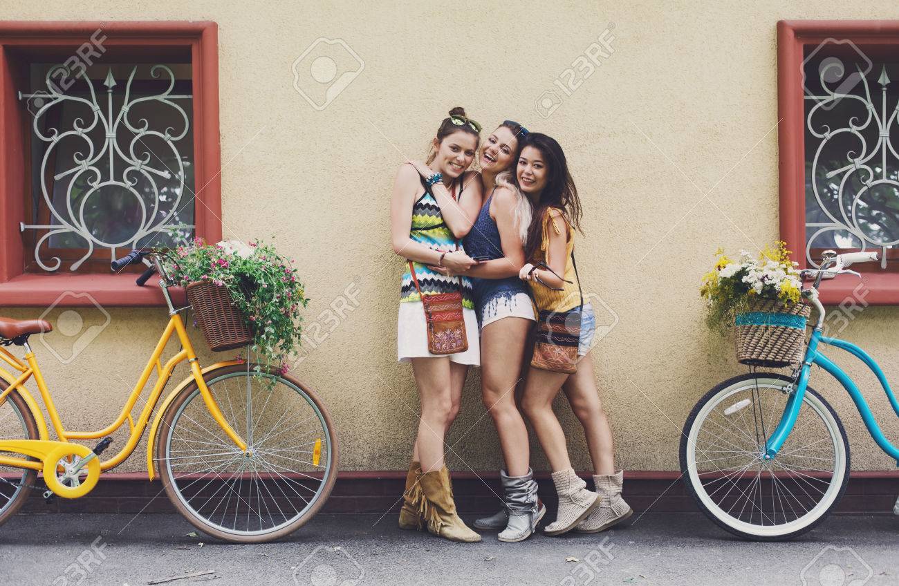 women and bicycles