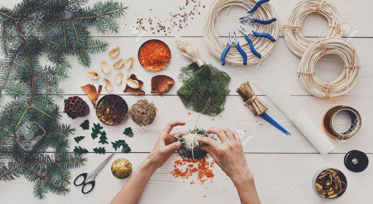 Creative Diy Passe Temps De Lartisanat Faire Main Artisanat Noël Ornements Guirlandes Et Boules Loisirs Des Outils Et Des Bibelots Pour Les