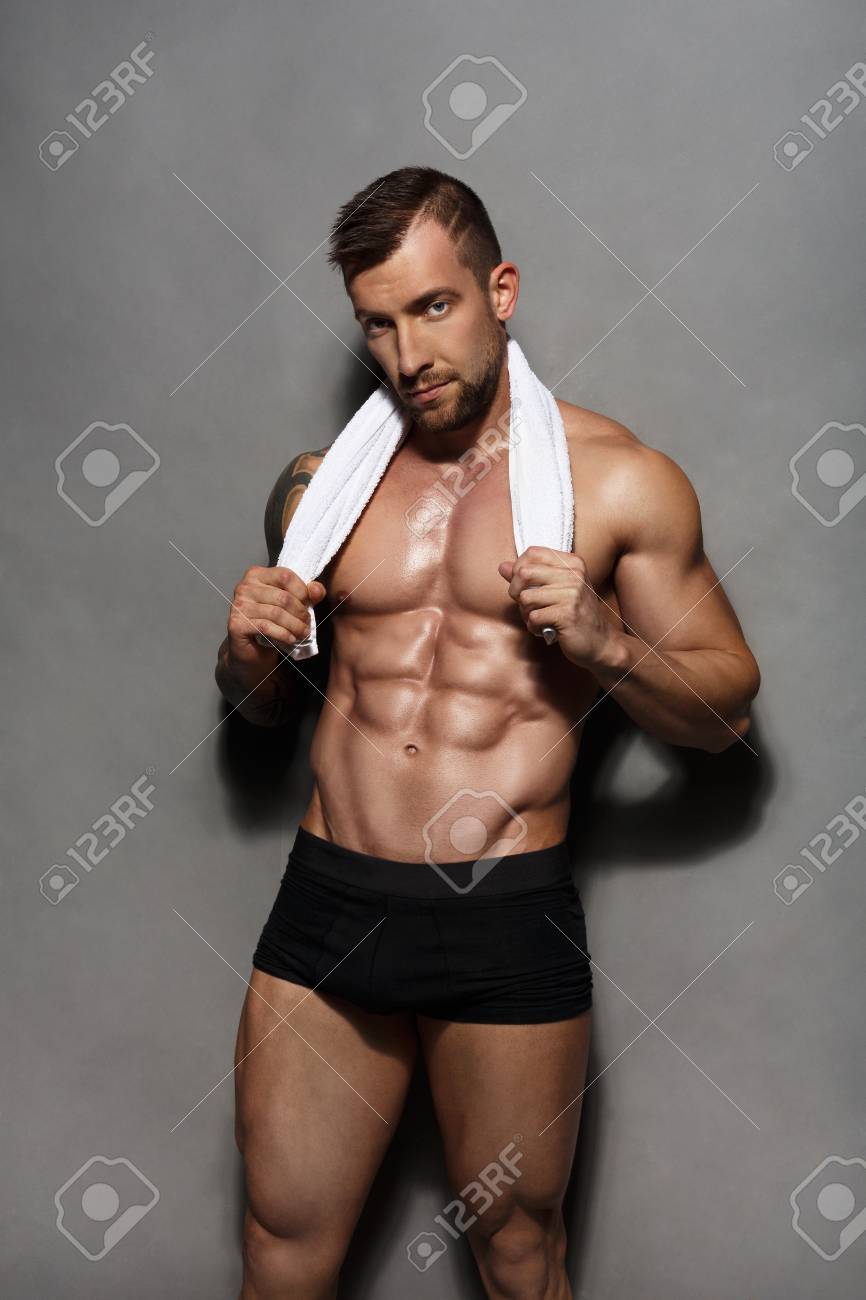 naked male exercising Naked male exercising