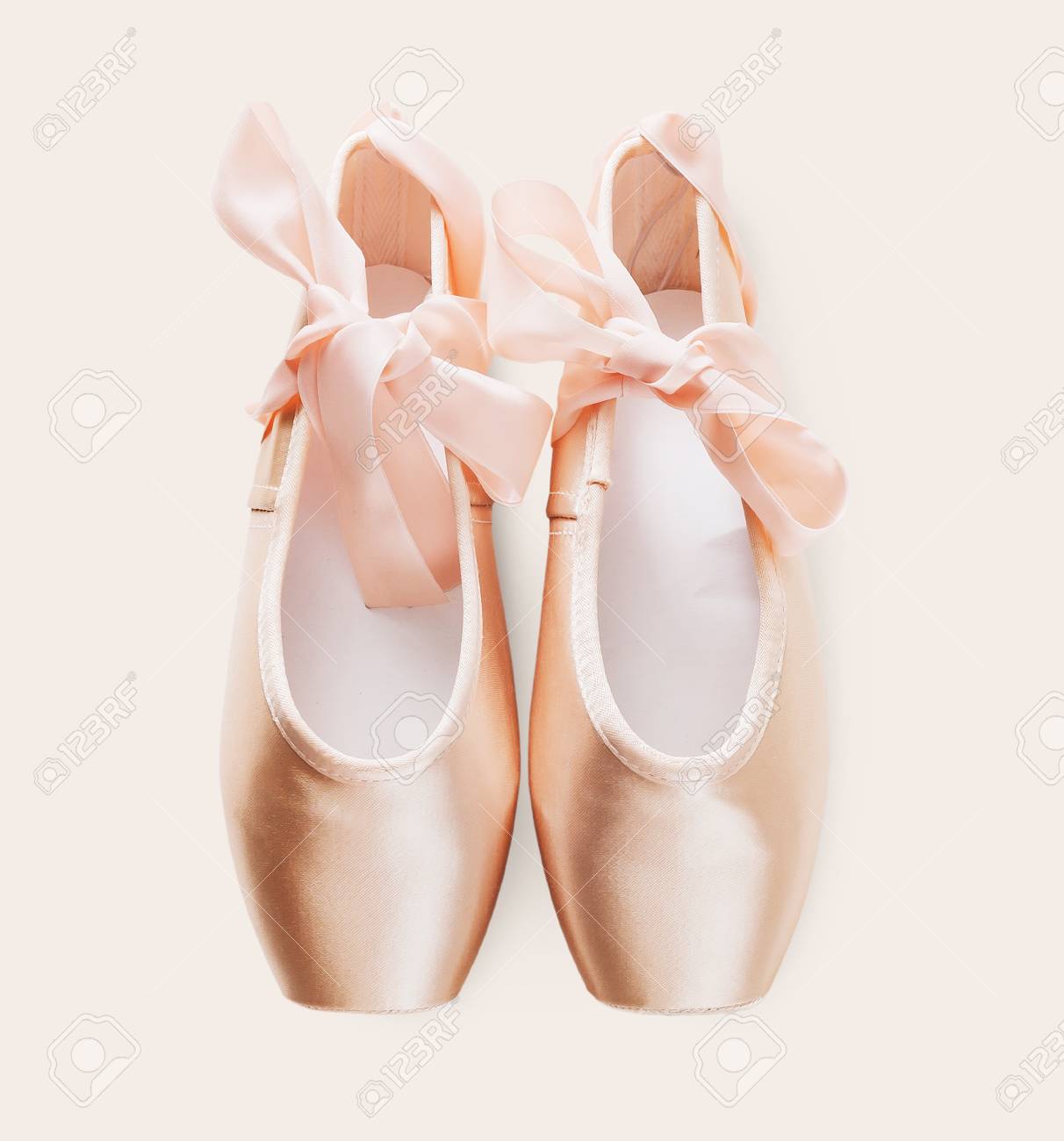 the white ribbon ballet flats
