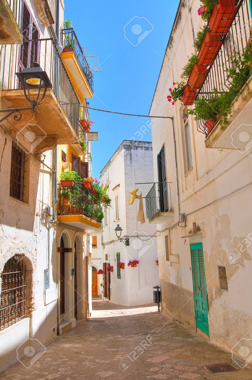 Alleyway Fasano Puglia Italy Stock Photo Picture And Royalty