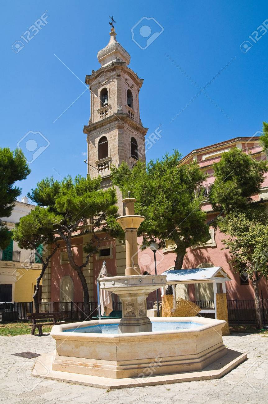 Church Of St Antonio In Fasano Puglia Italy Stock Photo