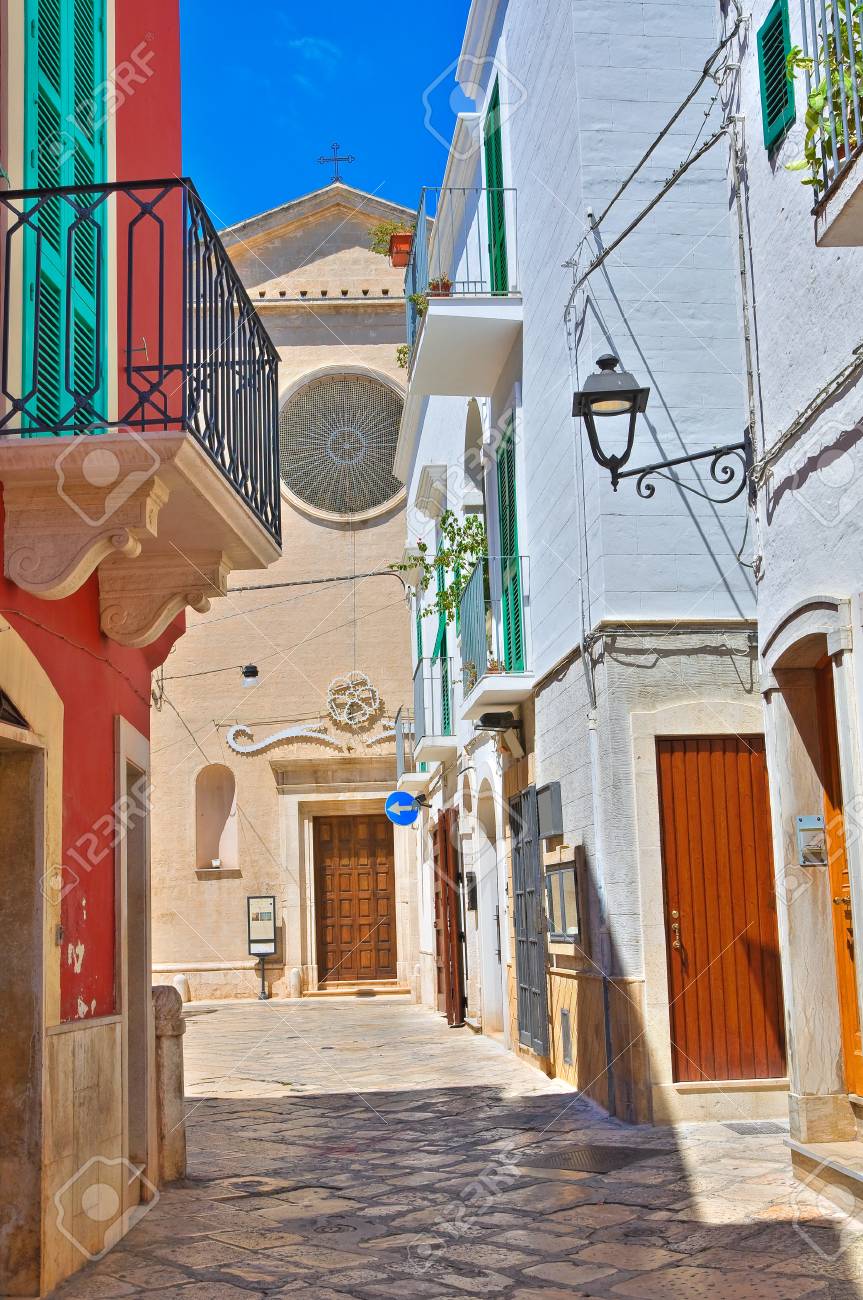 Alleyway Fasano Puglia Italy Stock Photo Picture And Royalty