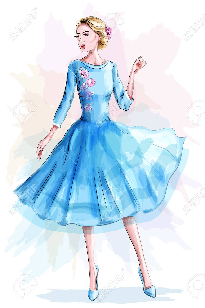 Fashion Illustration Dresses Drawing Fashion Illustration Dresses Drawing