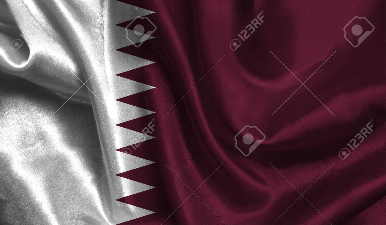 Realistic Flag Of Qatar On The Wavy Surface Of Fabric. This Flag Can Be Used In Design. Stock Photo, Picture And Royalty Free Image. Image 88239994. Realistic Flag Of Qatar On The Wavy Surface Of Fabric. This Flag Can Be Used In Design. Stock Photo, Picture And Royalty Free Image. Image 88239994.