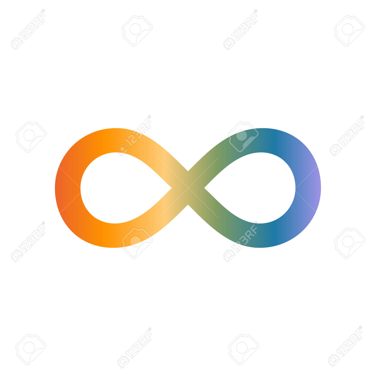 Rainbow Infinity Icon For World Autism Awareness Day. Autistic Special  Child. ASD Mental Disorder Symbol. Vector Flat Illustration Isolated On  White Background. Royalty Free SVG, Cliparts, Vectors, and Stock  Illustration. Image 208048944.