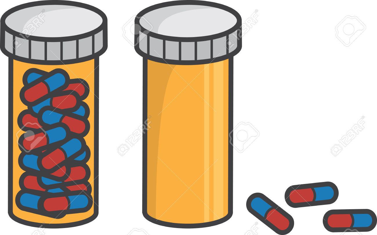 Isolated Pill Bottle Full And Empty Royalty Free Cliparts, Vectors, And  Stock Illustration. Image 18282693.