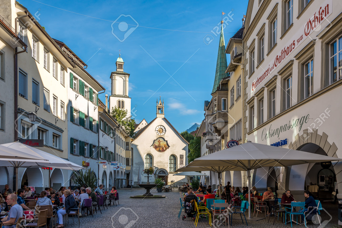 Feldkirch Austria August 28 2014 In The Streets Of Feldkirch Feldkirch Stock Photo Picture And Royalty Free Image Image 32031377